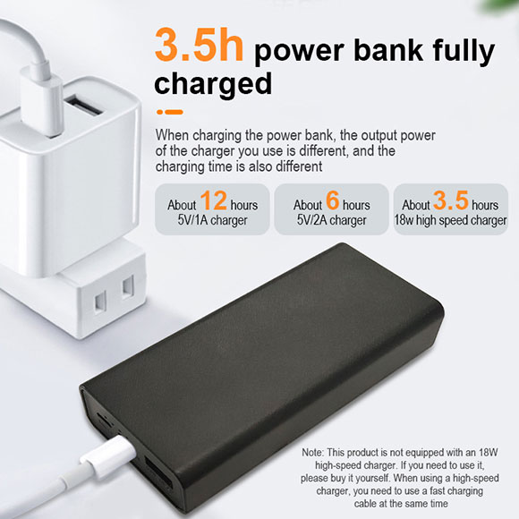 2020 newest 10000mAh small size Power Bank with type C PD port to charge pc LWS-8031